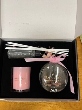 NWTRelax Home Fragrance & Pink Scented Candle Gift Set Birthday ,Teachers gift